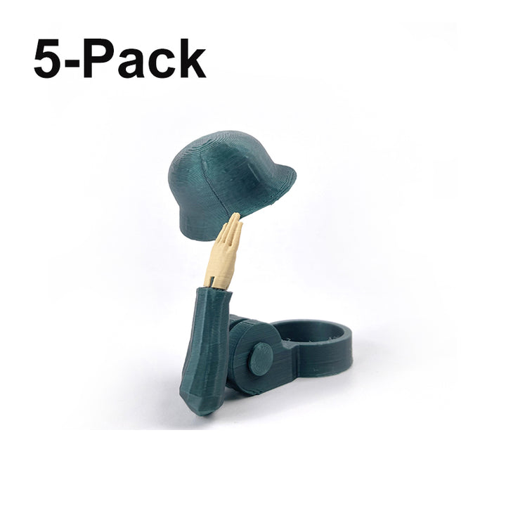 Beer Bottle Saluting Soldier Cap