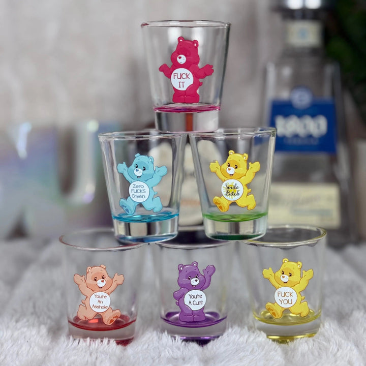 Swear Bears Novelty Shot Glass Set