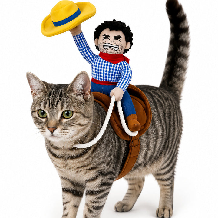 Funny Cowboy Rider Pet Clothes