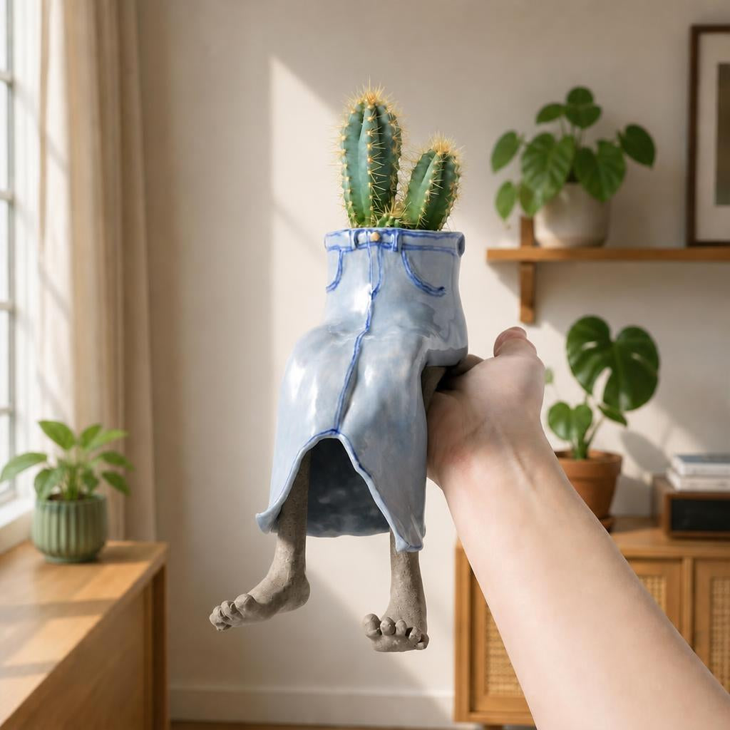 Lower body flower pot ornament