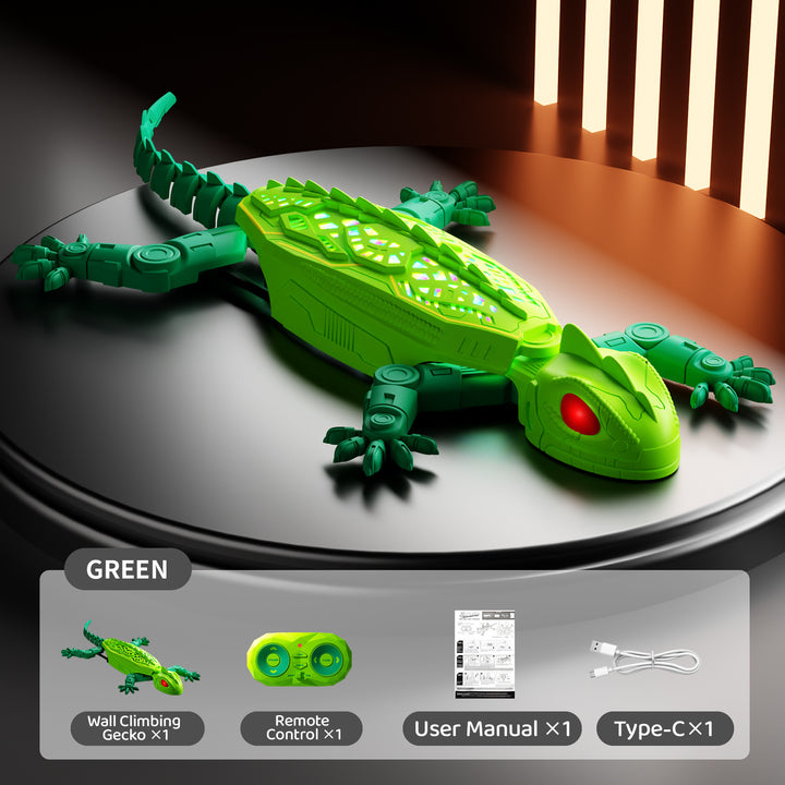 Remote-controlled climbing chameleon toy
