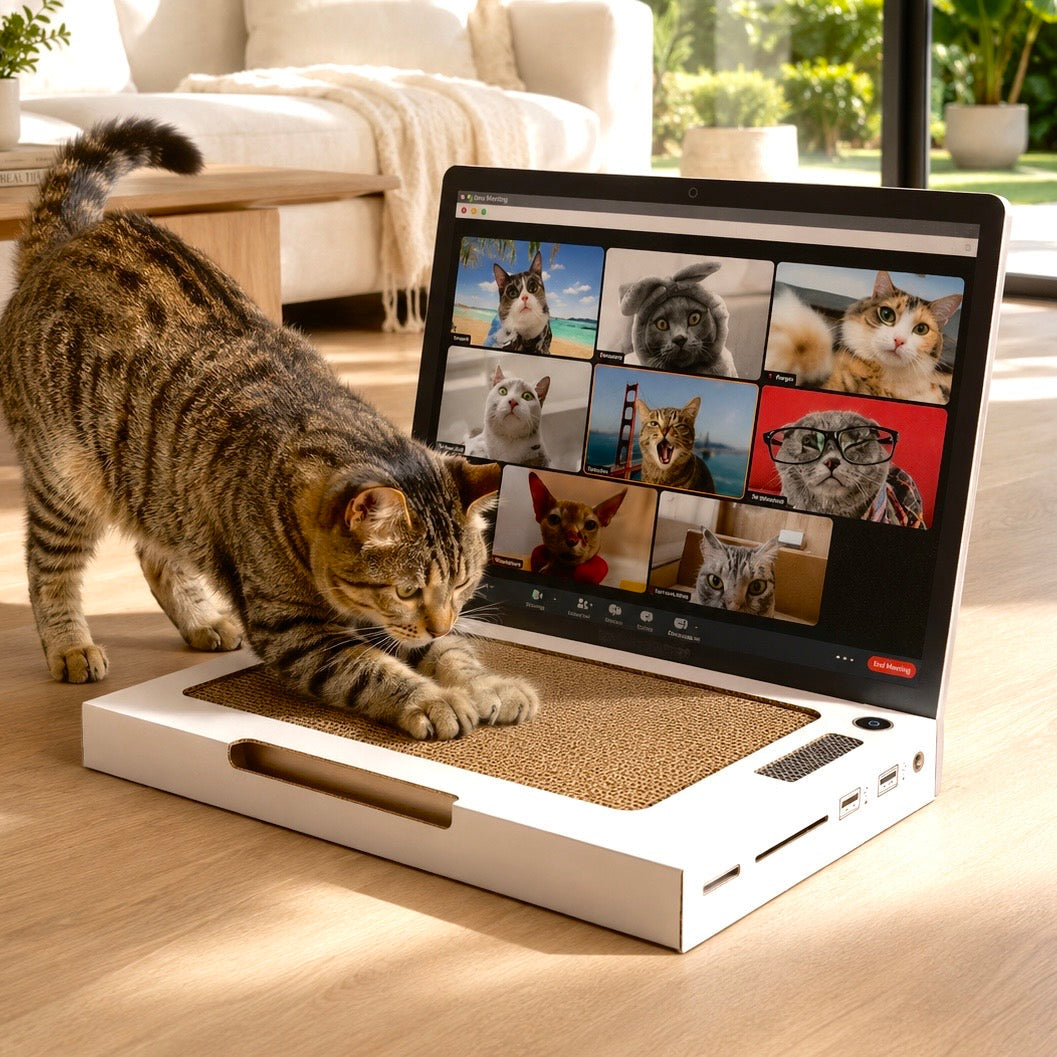 Laptop Shaped Cat Scratching Post