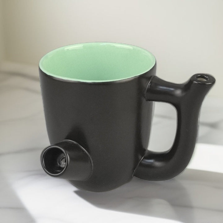 Double-walled ceramic pipe cup