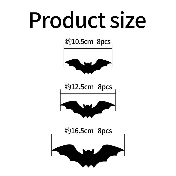 3D Halloween Bat Wall Stickers