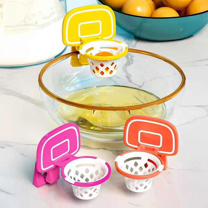 Basketball hoop egg white separator