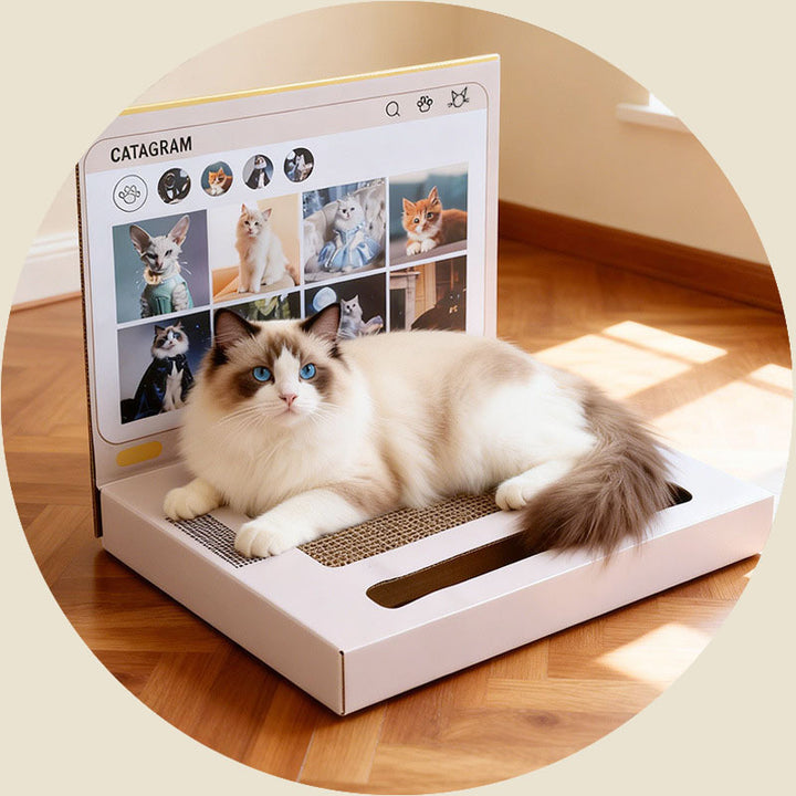 Laptop Shaped Cat Scratching Post