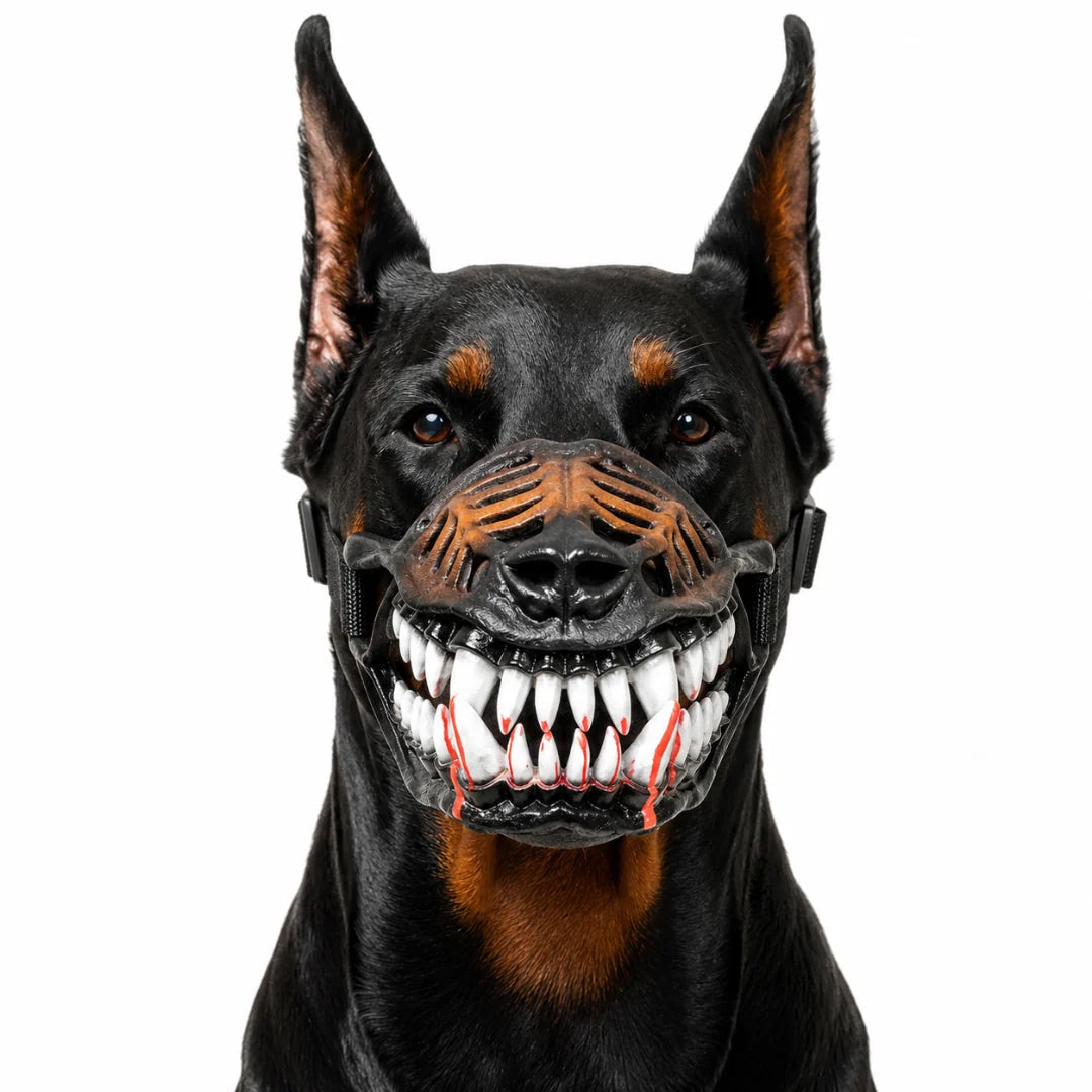 Terrifying fang muzzle for dogs