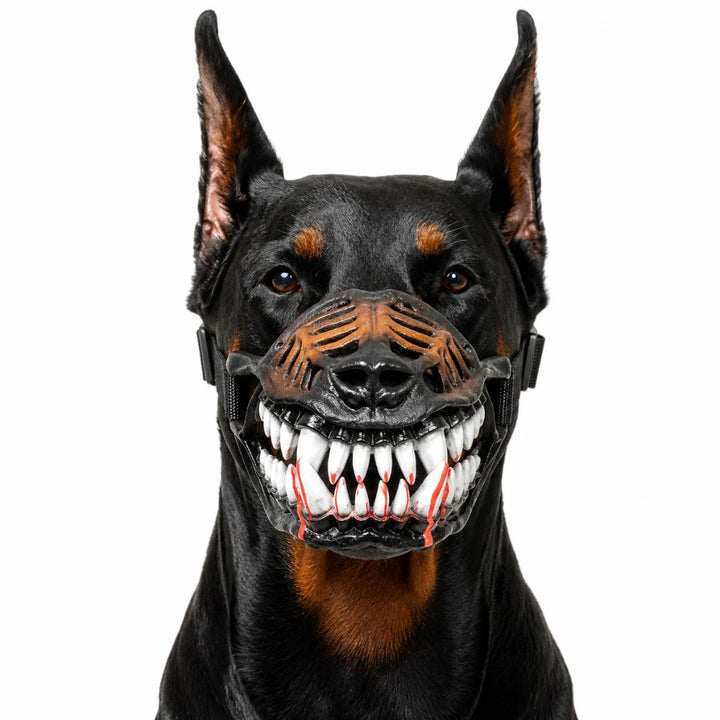 Terrifying fang muzzle for dogs
