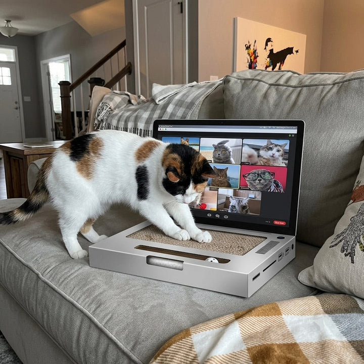 Laptop Shaped Cat Scratching Post