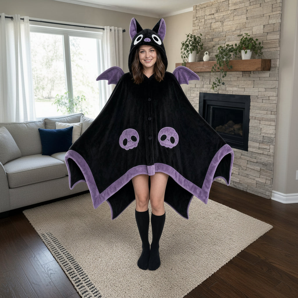 Little Bat Hooded Nightgown