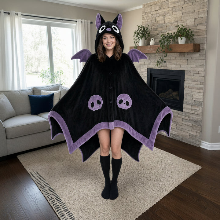 Little Bat Hooded Nightgown