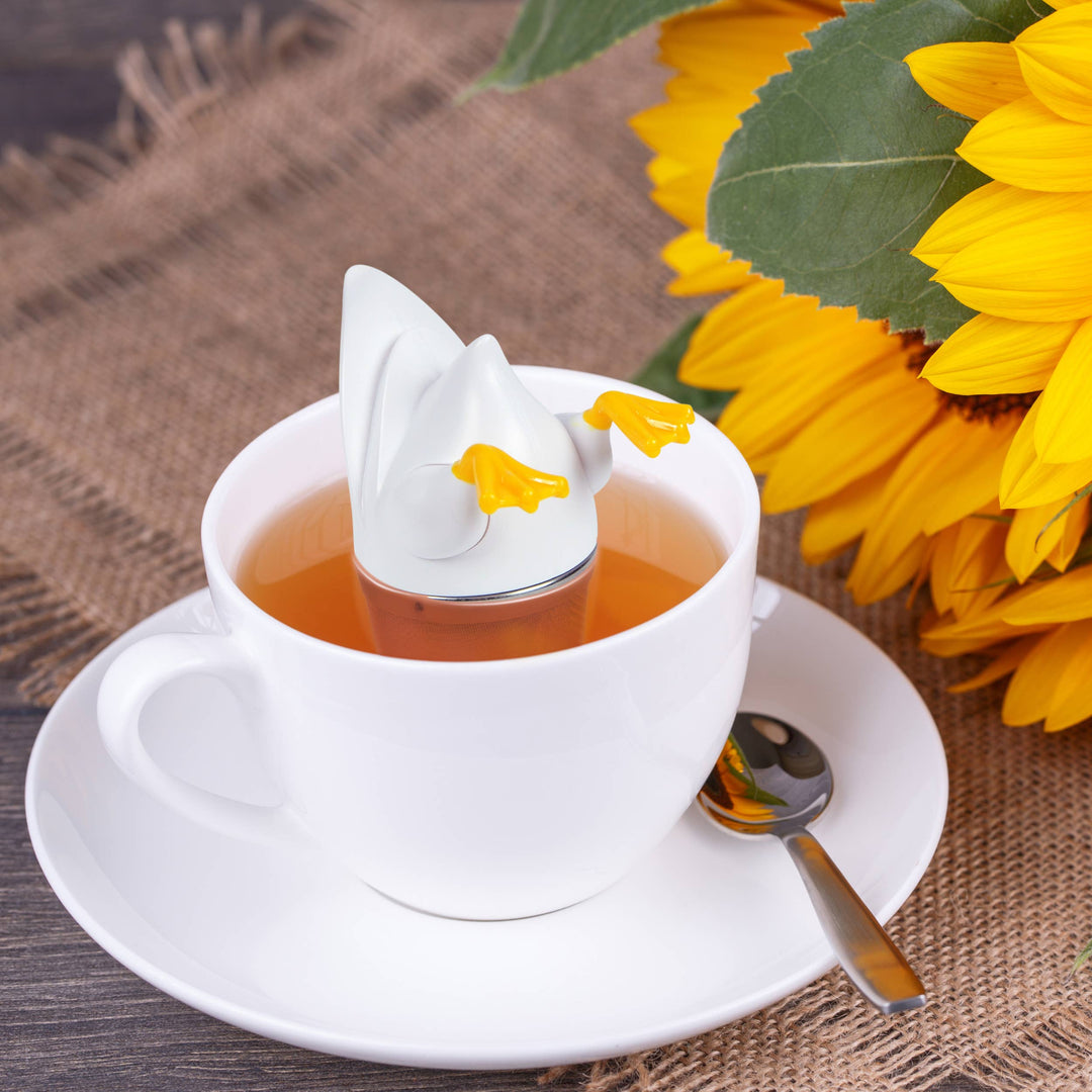 Duck butt tea filter