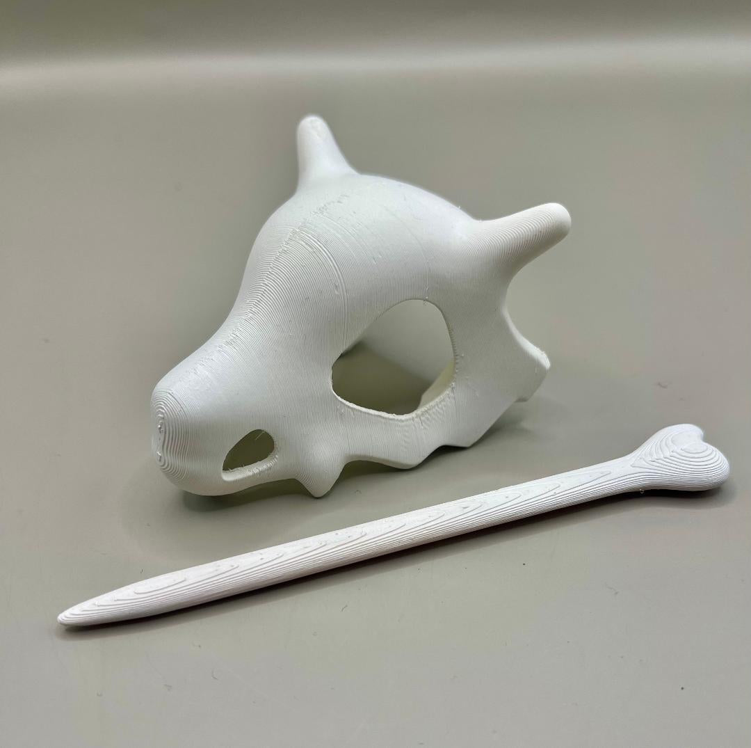 Cubone Skull Ghost Hair Clip