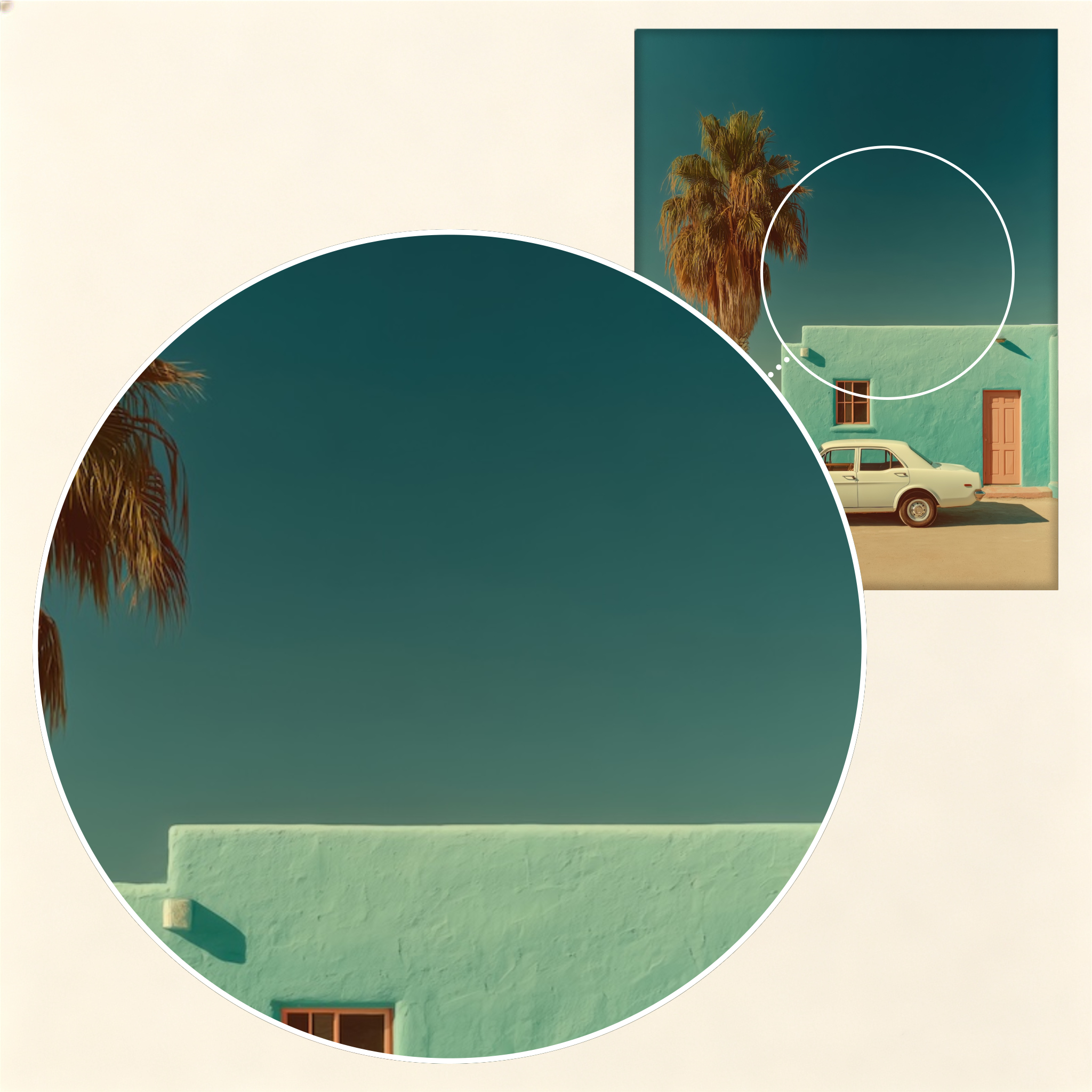 "Palm Escape" decorative painting