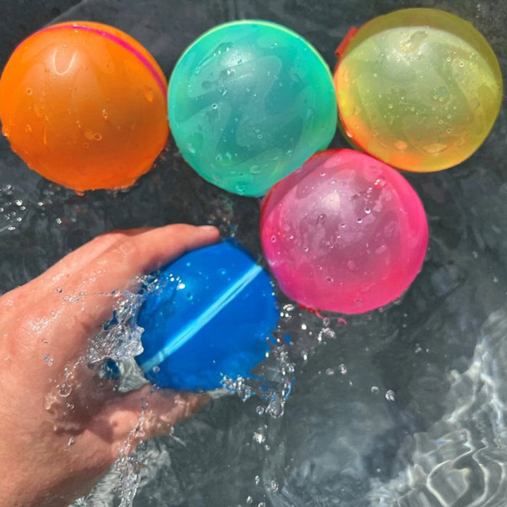 Silicone magnetic water balls