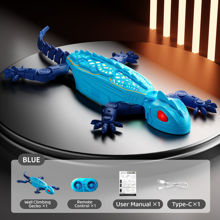 Remote-controlled climbing chameleon toy