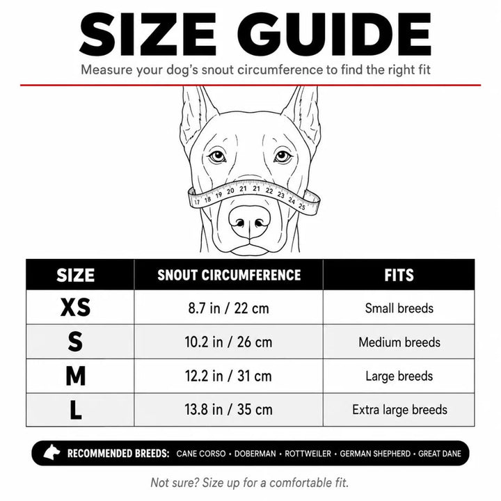 Terrifying fang muzzle for dogs