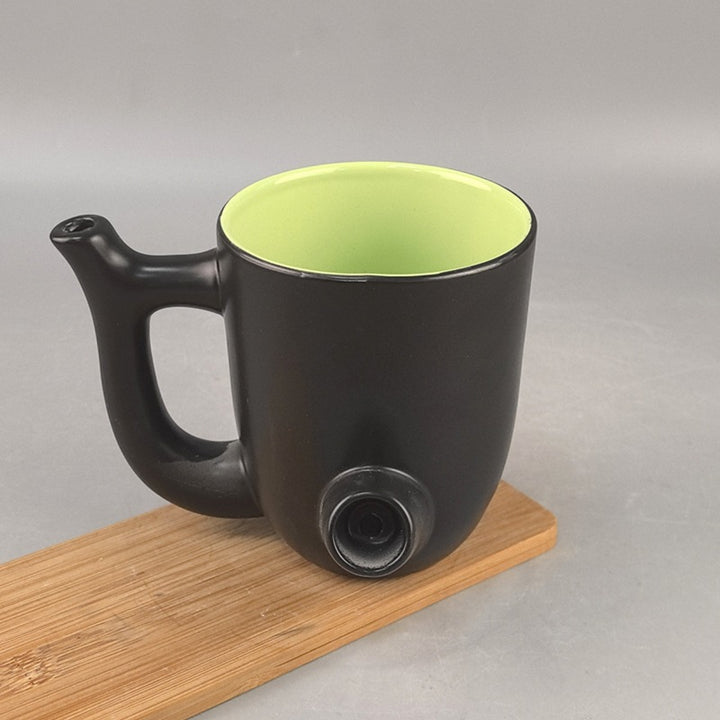Double-walled ceramic pipe cup