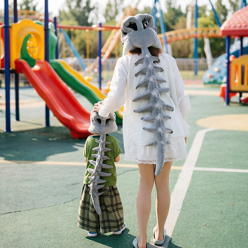 Funny dinosaur skeleton headgear