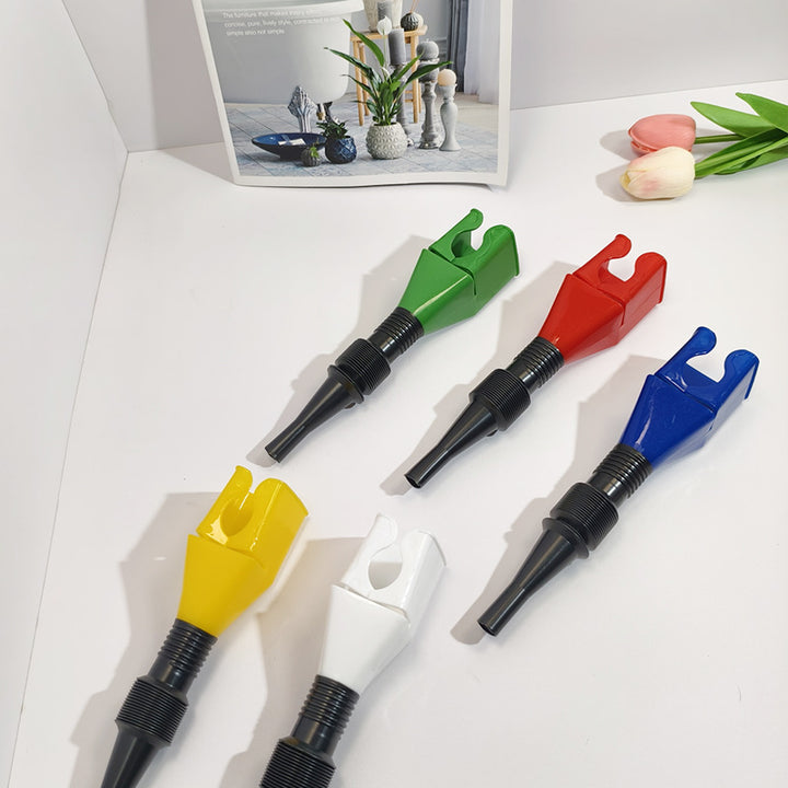 Foldable telescopic hose funnel