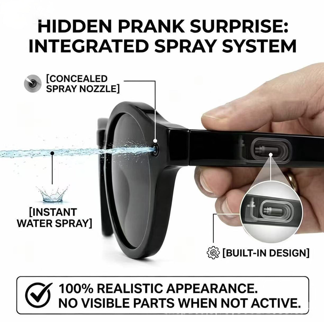 Prank Water Spraying Sunglasses