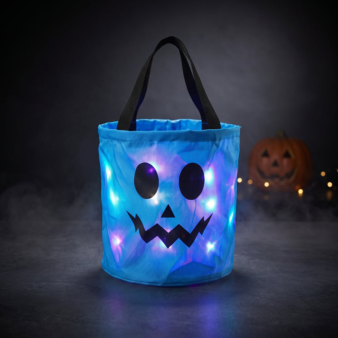 Glowing Halloween Candy Bucket