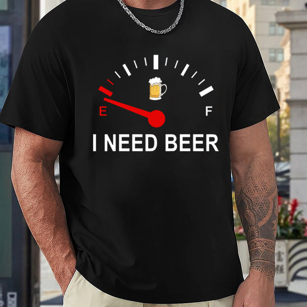 Funny short-sleeved shirts during beer time