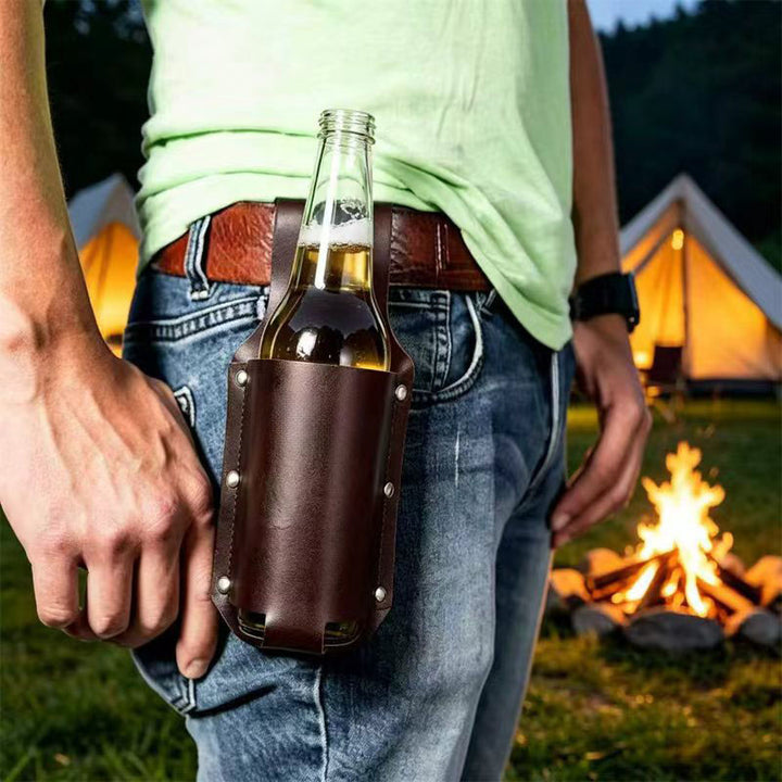Waist-mounted beer card holder