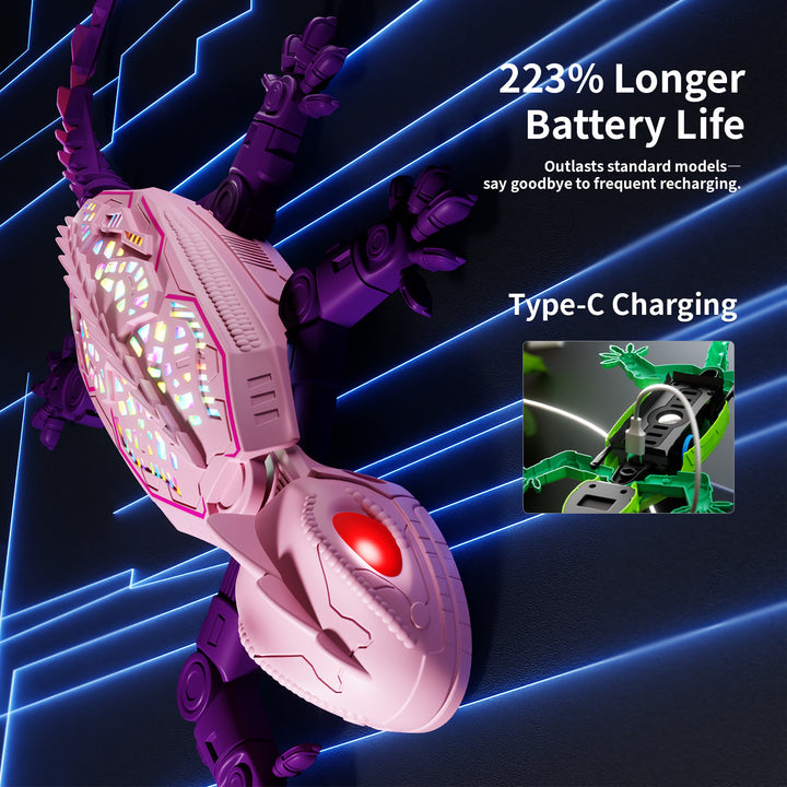 Remote-controlled climbing chameleon toy