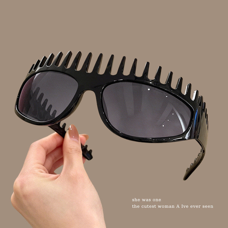 Spiky Comb Frame Y2K Party Sunglasses