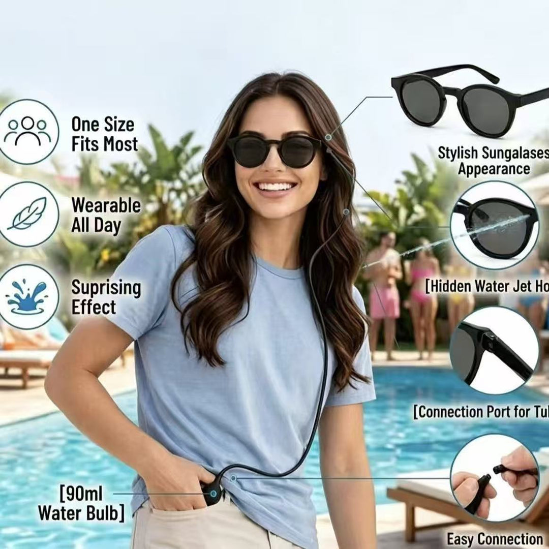 Prank Water Spraying Sunglasses
