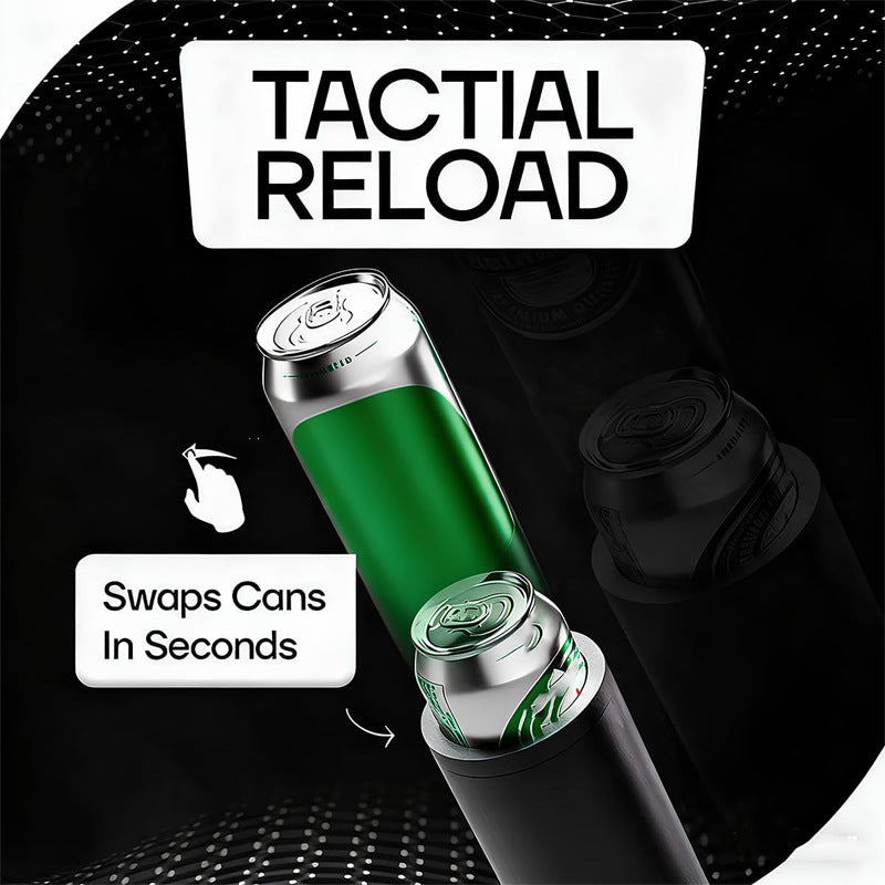 Double-can tactical jumping can rack