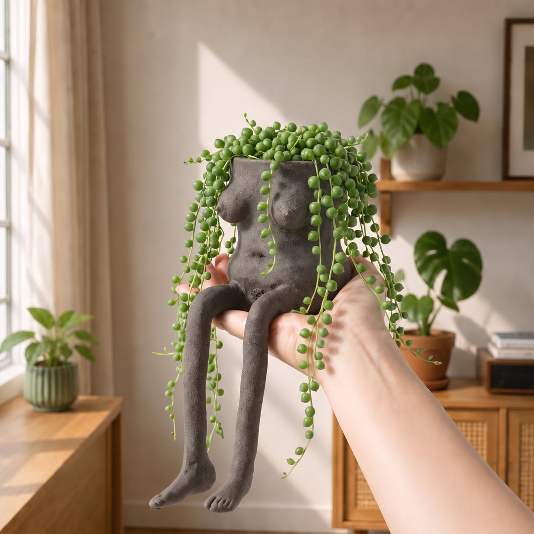 Lower body flower pot ornament