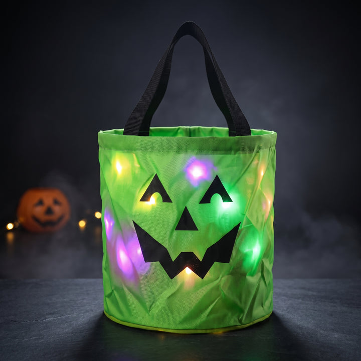 Glowing Halloween Candy Bucket