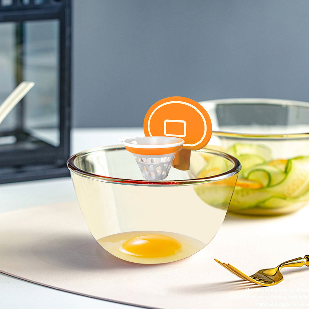 Basketball hoop egg white separator