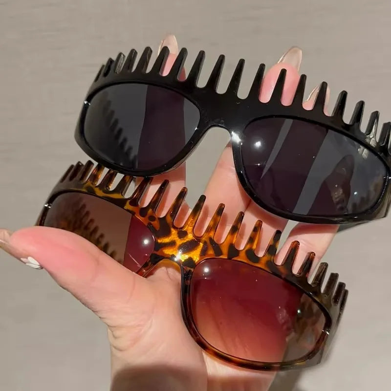 Spiky Comb Frame Y2K Party Sunglasses