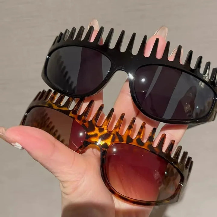Spiky Comb Frame Y2K Party Sunglasses