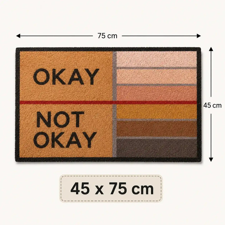 OK or not, funny doormat