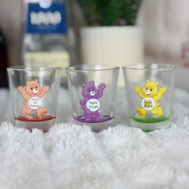 Swear Bears Novelty Shot Glass Set