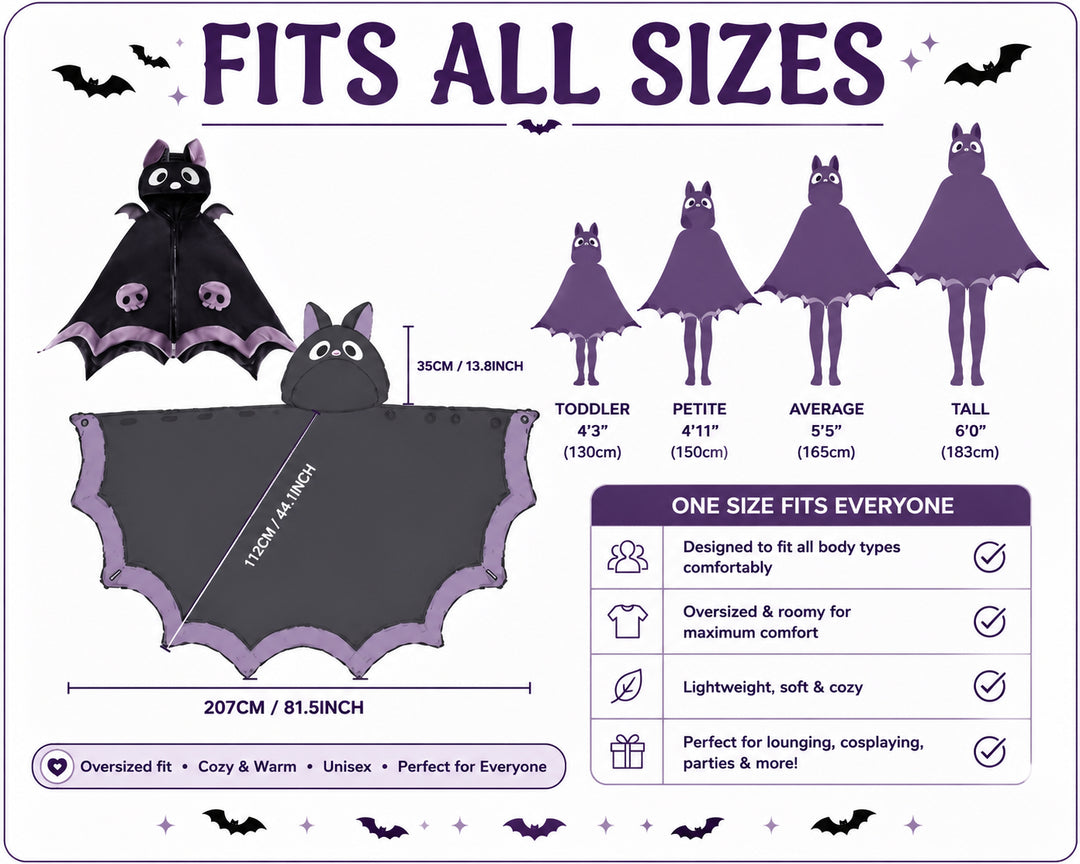 Little Bat Hooded Nightgown