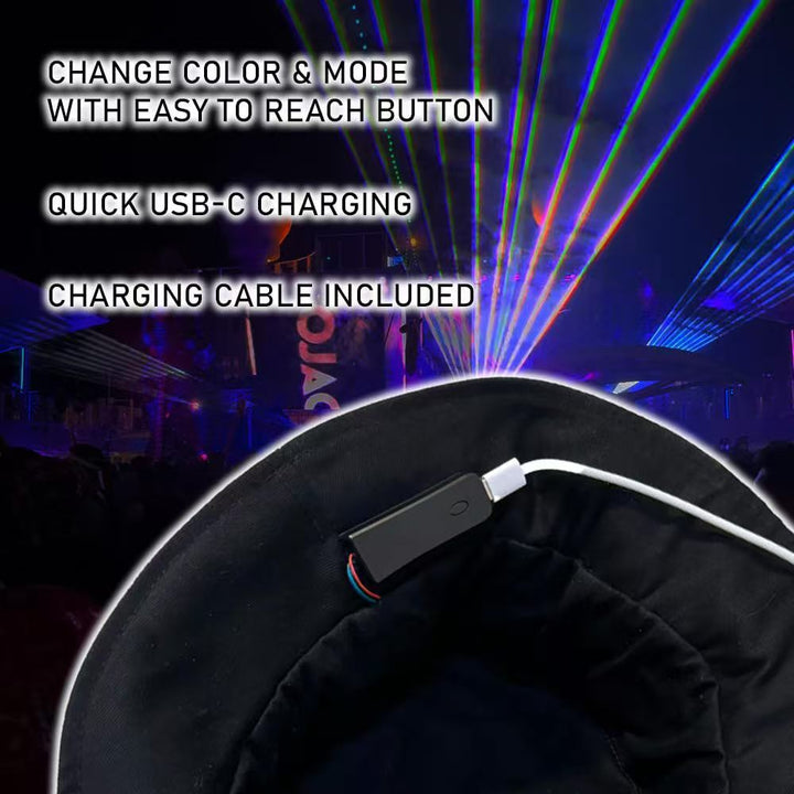 Cool glowing fisherman hat