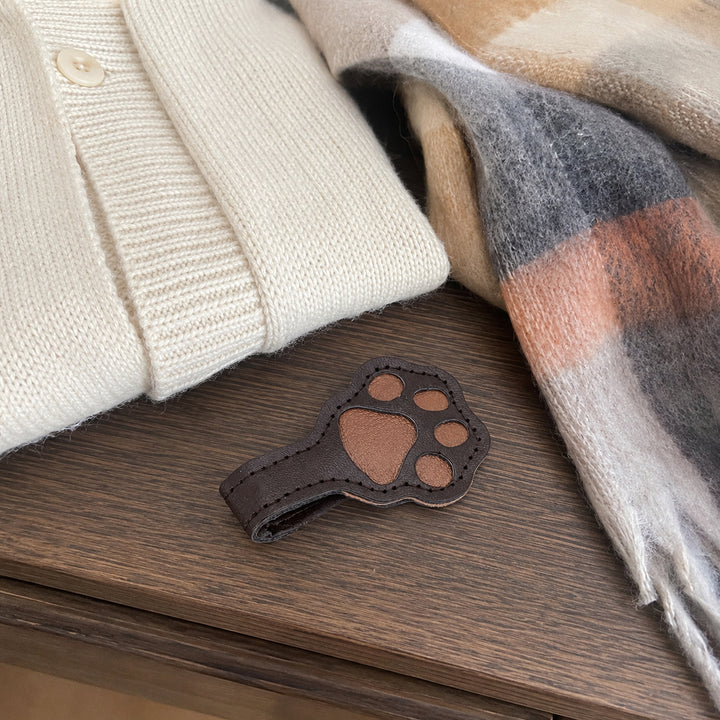 Cat paw shaped magnetic snaps for cuffs and pant legs