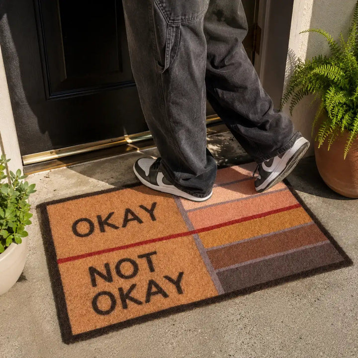 OK or not, funny doormat