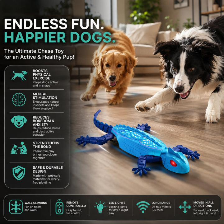 Remote-controlled climbing chameleon toy