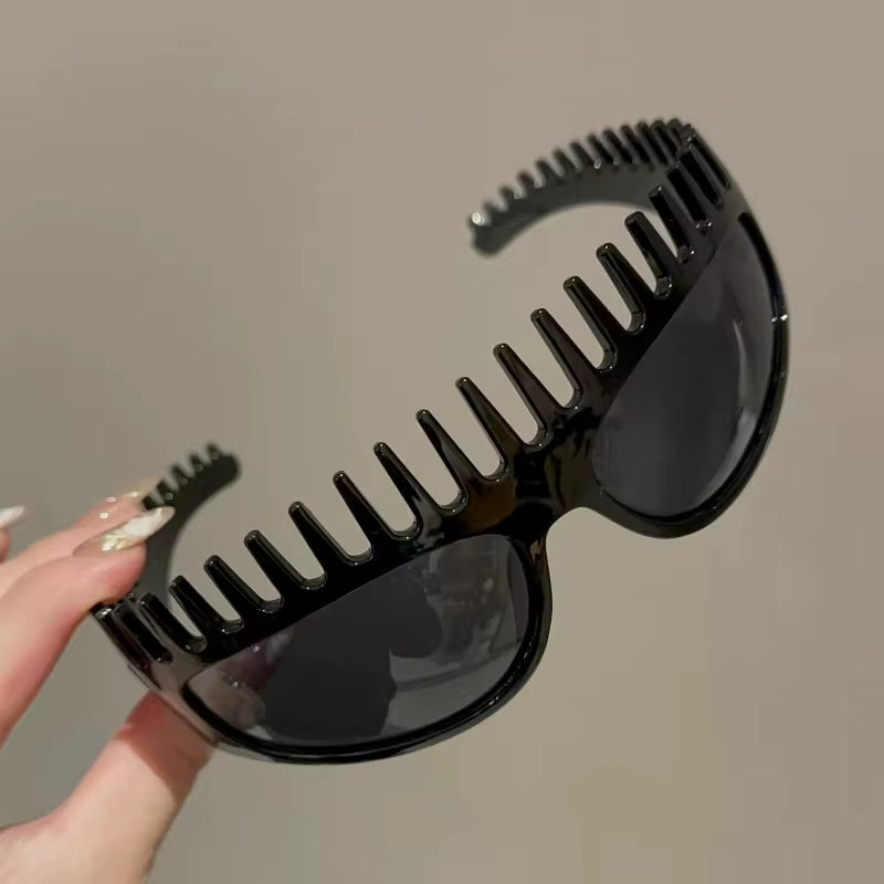Spiky Comb Frame Y2K Party Sunglasses
