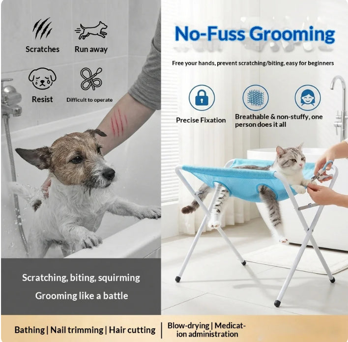 Pet bathing stand