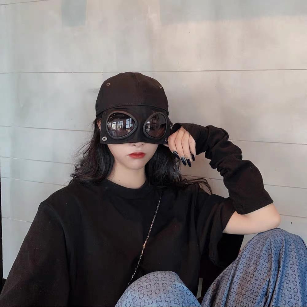 Cute aviator glasses baseball cap