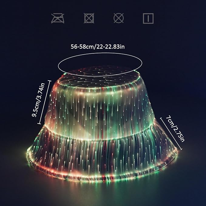 Cool glowing fisherman hat