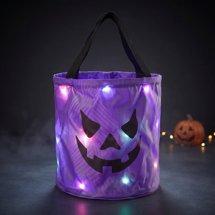 Glowing Halloween Candy Bucket