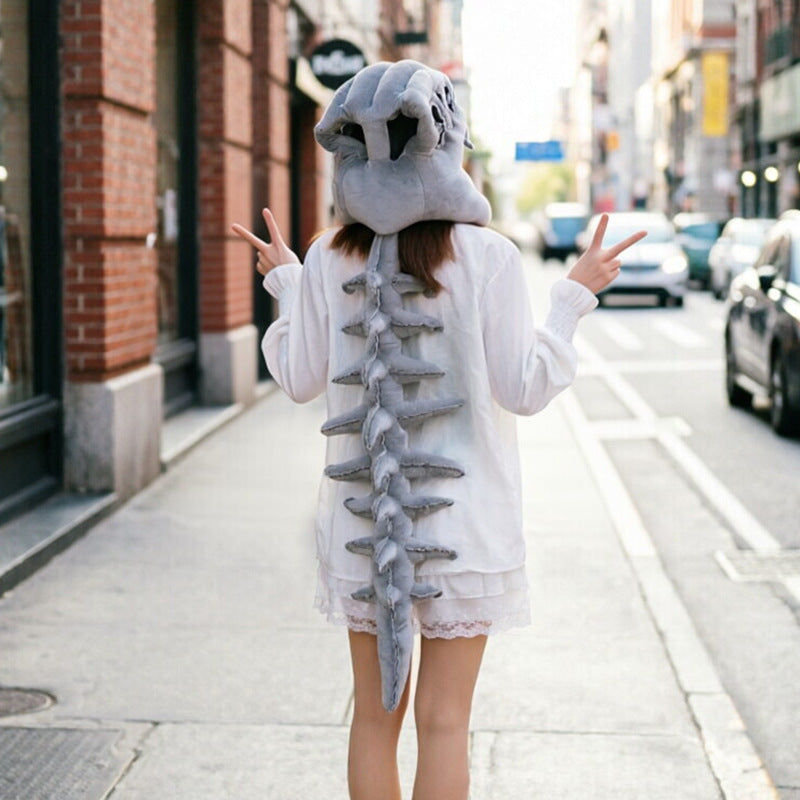 Funny dinosaur skeleton headgear